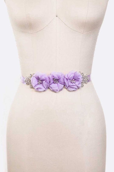 Chiffon Floral belt