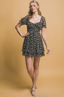 Floral Print Romper