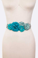 Turquoise flower belt