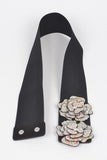 Rhinestone Flower Iconic Elastic Belt