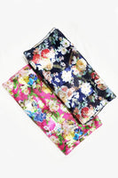 Floral silken scarves