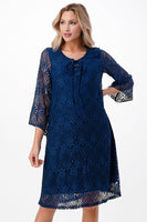 Rhodonite  Lace Shift Dress w/drawstring