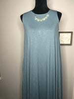 Sleeveless Round Neck Knee Length Dress - Lady Lavender Boutique LLC