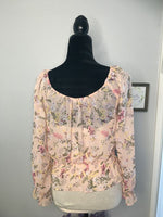 Bell Sleeved Floral Top - Lady Lavender Boutique LLC